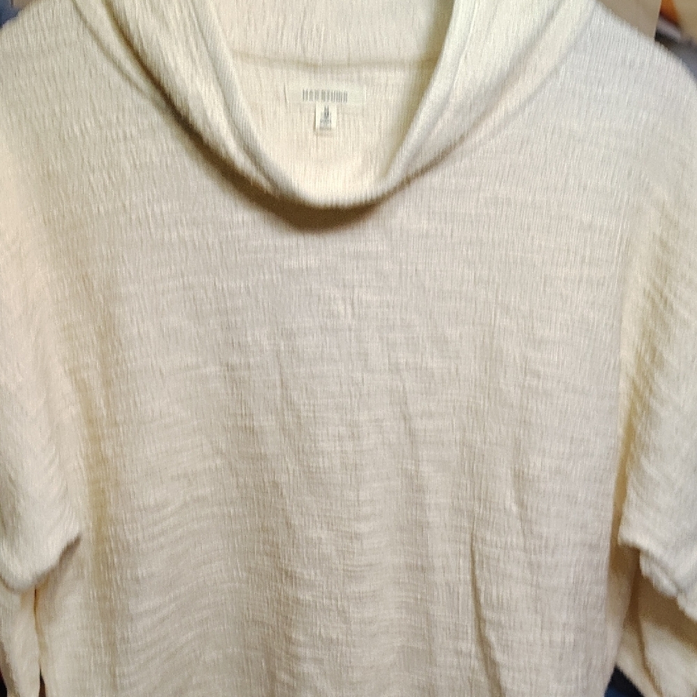 Max Studio Cream Cowl Neck Sweater - Picture 4 of 6